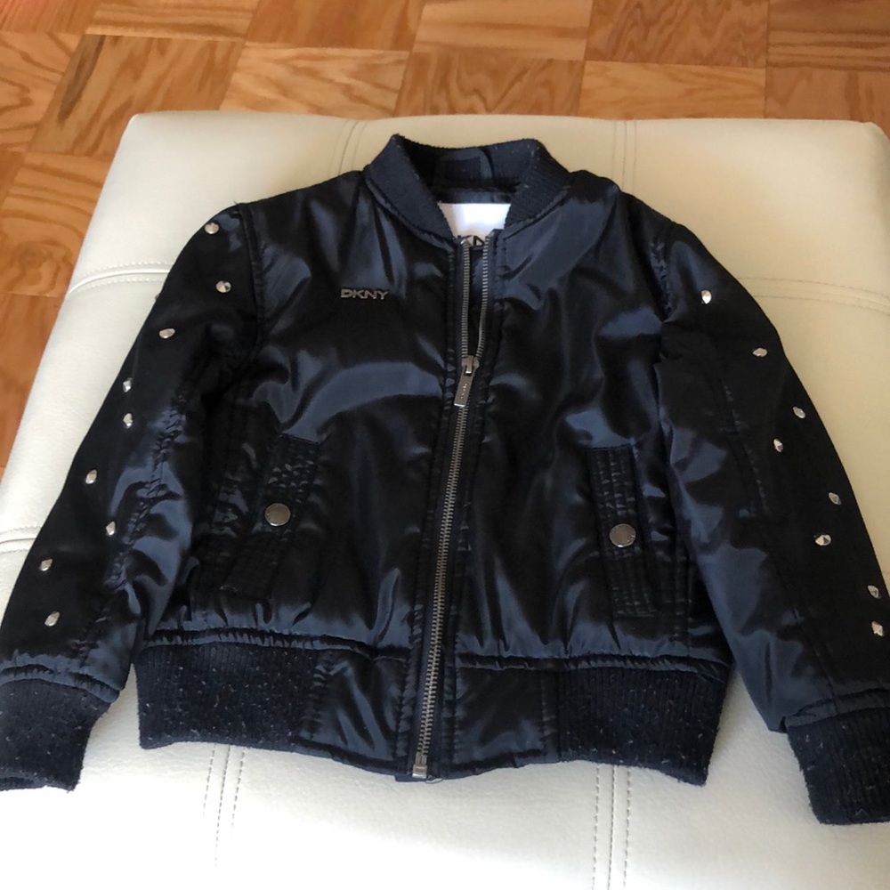Girls DKNY Bomber Jacket - Black